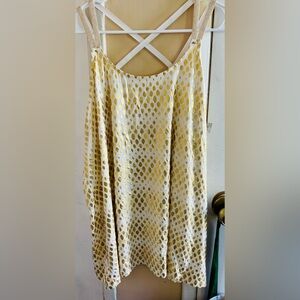 New no tags gold white Lane Bryant top sz 18/20